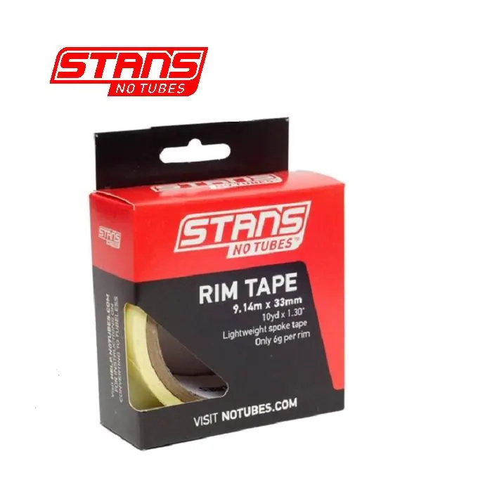 STANS NOTUBES Velglint yellowtape 33 mm breed rol 9 meter (10yd) as0134