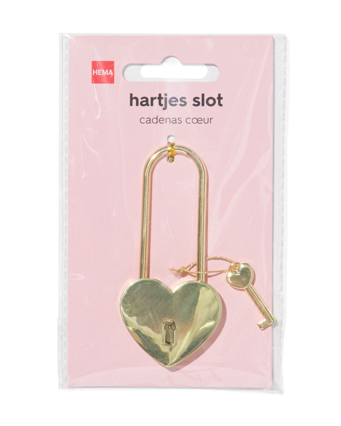 HEMA Slot hartjes 10x4.5cm