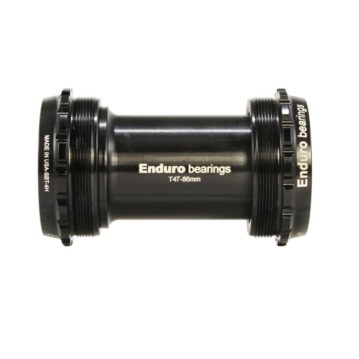 ENDURO BEARINGS T47 internal bottom bracket to 30mm (narrow) - a/c ss - black