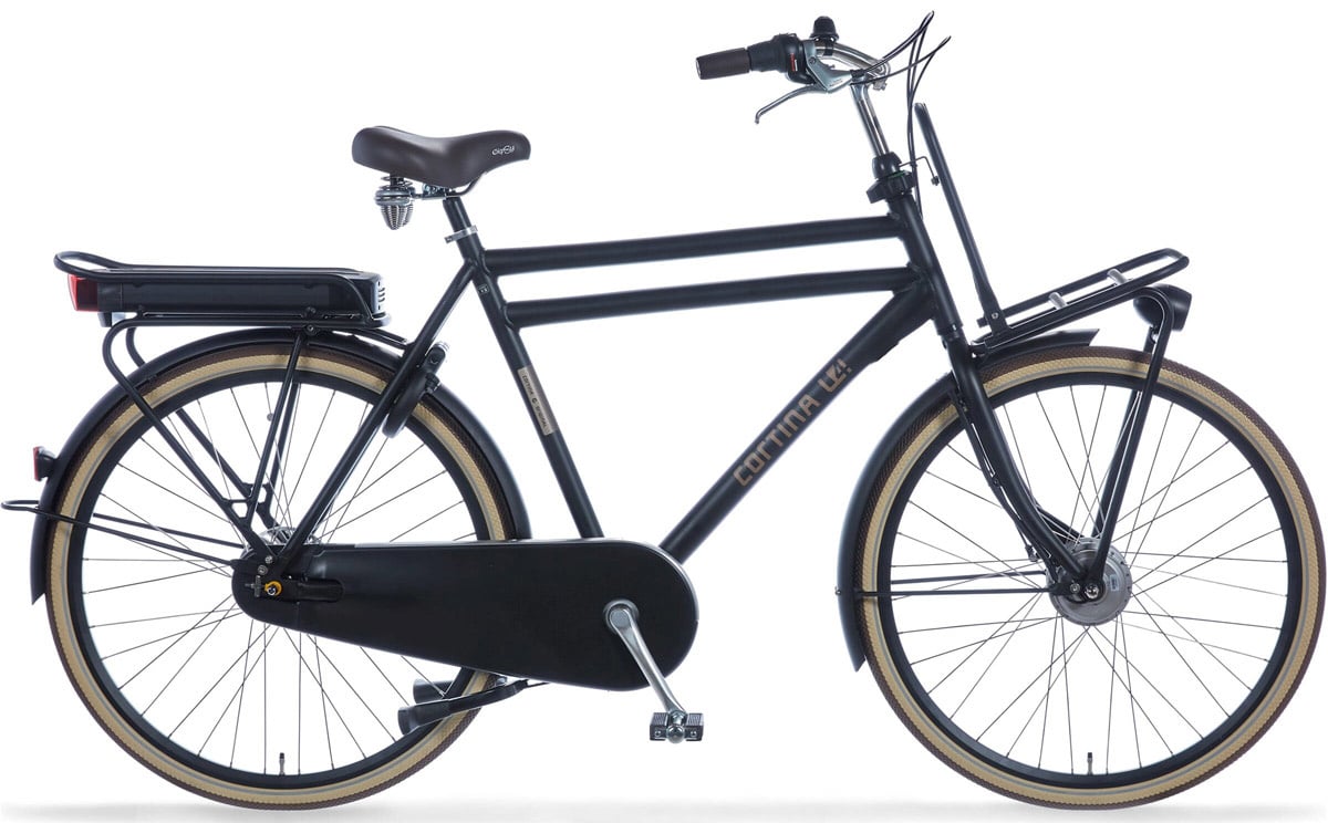 Cortina E-U4 Elektrische Transportfiets 28 inch Jet Black Matt RB7 FM
