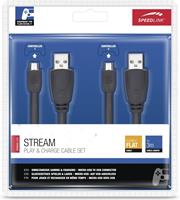 Speedlink Stream Play + Charge Cable Set (Zwart)