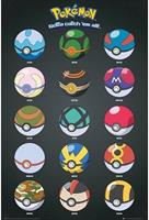 GB Eye Pokemon Maxi Poster - Pokeballs (61cm x 91,5cm)