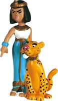 Plastoy Asterix Figure Cleopatra and her panther 6 cm