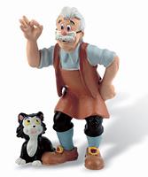 Bullyland 12398 - Gepetto, Walt Disney Pinocchio, Spielfigur, 7,5 cm