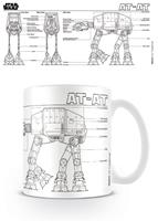 Pyramid International Star Wars Mug AT-AT Sketch