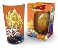dragonballz Dragon Ball Z Premium Glas Goku orange, bedruckt, 100 % Glas, Fassungsvermögen ca. 400 ml.