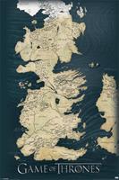 Pyramid International Game Of Thrones Poster Pack Map 61 x 91 cm (5)