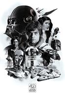 Pyramid International Star Wars Poster Pack 40th Anniversary (Montage) 61 x 91 cm (5)
