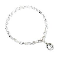 Damen Harry Potter Swarovski-Kristall Crystal Armband Sterling-Silber HPSB0022