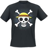 One Piece - Skull With Map Men's Medium T-Shirt - Black
