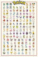Pokémon Pokemon Kanto 151 Poster 61x91,5cm