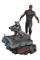 Diamond Select Avengers Infinity War Marvel Premier Collection Statue 30cm - Thor and Rocket Raccoon