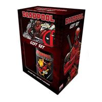 Geschenkset Deadpool 3-teilig, bedruckt, in Geschenkkarton. - Marvel