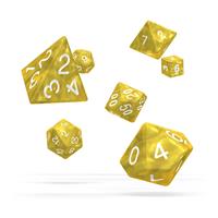 Oakie Doakie Dice RPG Set Marble - Yellow (7)