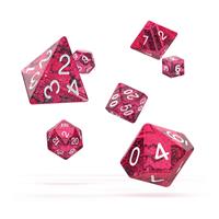 Oakie Doakie Dice RPG Set Speckled - Pink (7)