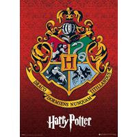 harrypotter Harry Potter Metallic Poster Hogwarts Wappen 70 x 50 cm