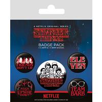 Pyramid International Stranger Things Pin-Back Buttons 5-Pack Characters