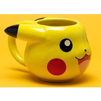 Pokémon 3D Tasse Pikachu gelb, bedruckt, aus Keramik, in attraktiver Geschenkbox 152 x 101,5 cm - POKMON