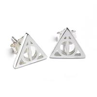 Carat Shop, The Harry Potter Deathly Hallow Stud Earrings (Sterling Silver)