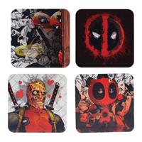 Paladone Products Deadpool Lenticular Coaster 4-Pack