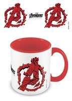 Marvel Avengers: Endgame Tasse Shattered Logo weiß/rot, bedruckt, aus Keramik, Fassungsvermögen ca. 315 ml.. 152 x 101,5 cm