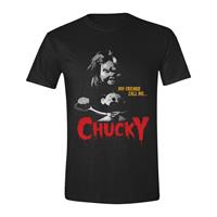 Chucky My Friends Call Me Chucky Herren T-Shirtchwarzchwarz