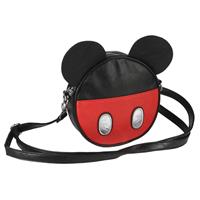 Cerda Disney Mickey Mouse with Ears Faux Leather Shoulder Bag