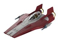 Revell Star Wars Build & Play Model Kit with Sound & Light Up 1/44 Resistance A-Wing Fighter Red