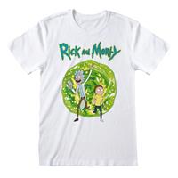 Rick And Morty - Portal Unisex Medium T-Shirt - White