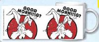 United Labels Tasse »Looney Tunes Tasse - Coyote - Good Morning℃ Kaffeetasse Becher Kaffeebecher aus Porzellan Weiß 320 ml«, Porzellan
