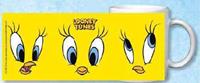United Labels Tasse »Looney Tunes Tasse - Tweety Face Kaffeetasse Becher Kaffeebecher aus Porzellan Gelb 320 ml«, Porzellan