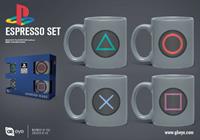 GB eye Espressotasse Playstation – Espresso Tassen Set - 4 Stück - mit Controller Buttons Motiven