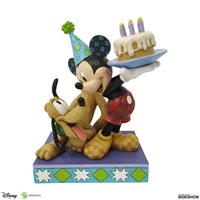 Enesco Disney Traditions Pluto and Mickey Birthday Figurine 18cm