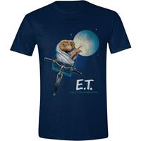 e.t.theextraterrestrial E.T. The Extra Terrestrial - Moon Bicycle Navy - - T-Shirts