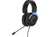 asus TUF H3 Gaming headset 3.5 mm jackplug Kabelgebonden Over Ear Zwart, Blauw