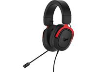 asus TUF H3 Gaming headset 3.5 mm jackplug Kabelgebonden Over Ear Zwart, Rood