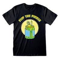 Rick And Morty - Flip Pickle Unisex Small T-Shirt - Black
