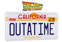 Doctor Collector Back To The Future Replica 1/1 ´Outatime´ DeLorean License Plate