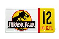 Doctor Collector Jurassic Park Replica 1/1 Dennis Nedry License Plate