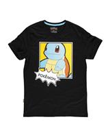 Pokemon - Squirtle PopArt  Male Large T-Shirt - Black