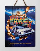 Doctor Collector Back to the Future 2 WoodArts 3D Wooden Wall Art It's about time 30 x 40 cm