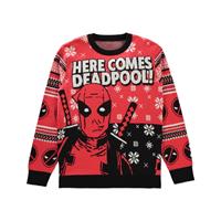 Difuzed Deadpool Knitted Christmas Sweater Here comes Deadpool! Size S