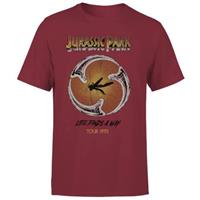 Jurassic Park Life Finds A Way Tour Unisex T-Shirt - Burgunder