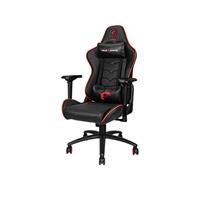 msi MAG CH120X - Gaming-Stuhl schwarz und rot, Stahlrahmen, verstellbare Rückenlehne, 4d verstellbare Armlehnen, atmungsaktiver Schaumstoff, 4d