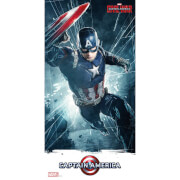 SD Toys Captain America Civil War Glass Poster - Captain America (60 x 30cm)