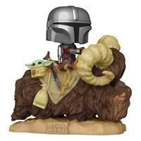 Star Wars: The Mandalorian- Mandalorian on Bantha with Child Funko Pop! Vinyl