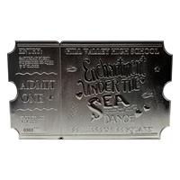FaNaTtik Back to the Future Replica Enchantment Under The Sea Ticket Limited Edition (silver plated)