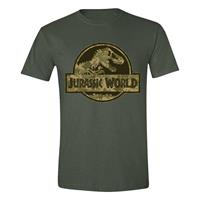 jurassicpark Jurassic Park - Camo Logo Green - - T-Shirts