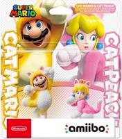 Nintendo Super Mario Amiibo 2-Pack - Cat Mario & Cat Peach