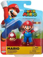 Jakks Pacific Super Mario Action Figure - Mario with Super Mushroom